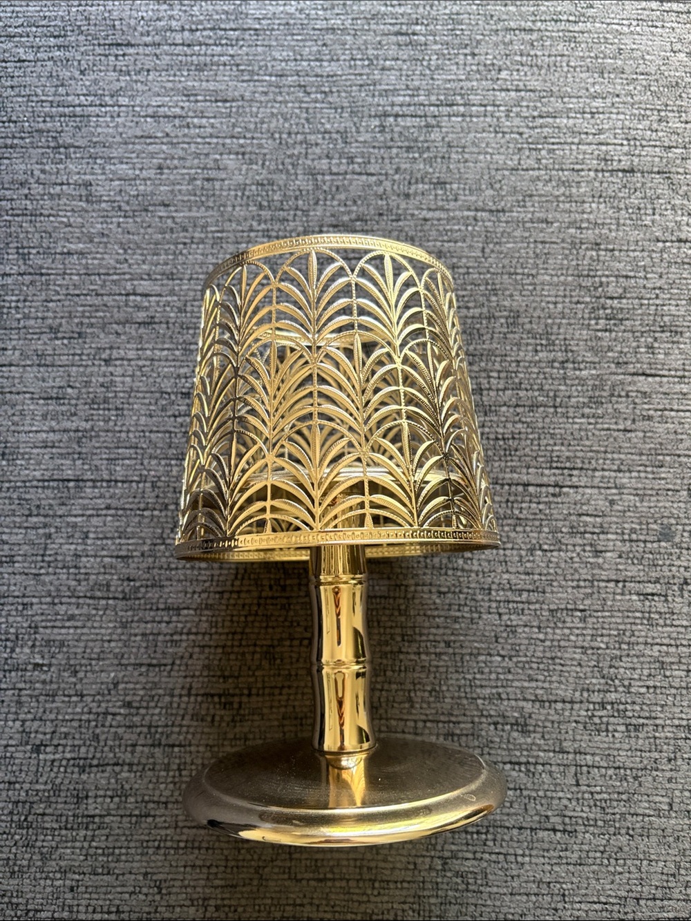 Bath and Body Works Golden Palm Candle Holder